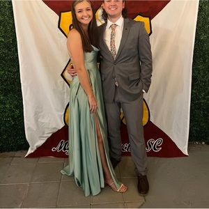 Green formal dress!!